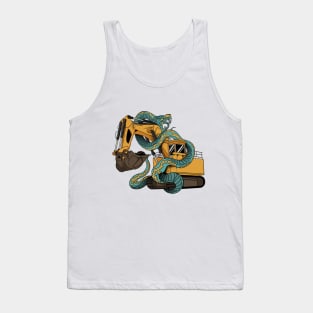 Excavator vs anaconda Tank Top